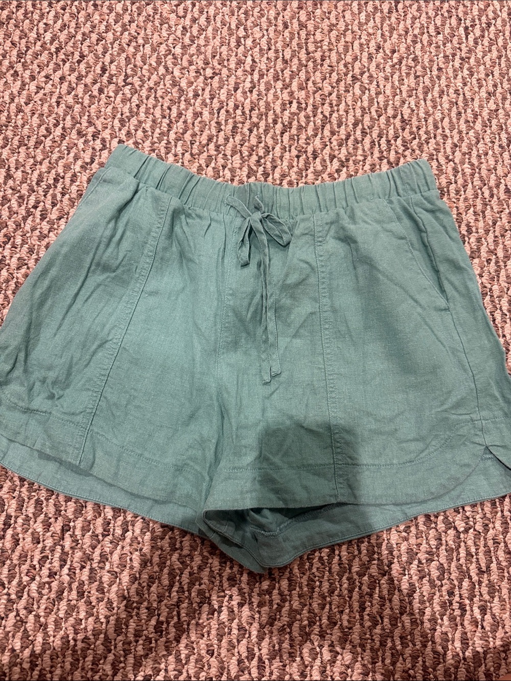 Universal Thread High-Waist Drawstring Shorts in Teal